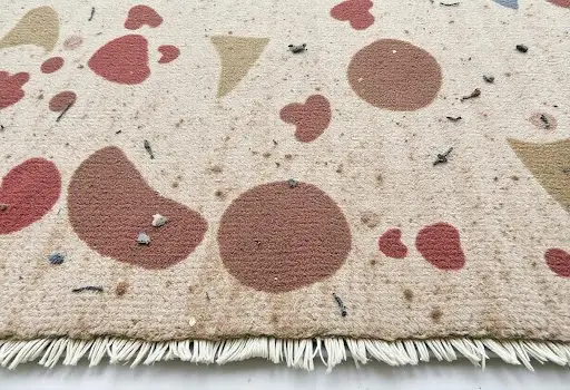 Dirty wool rug